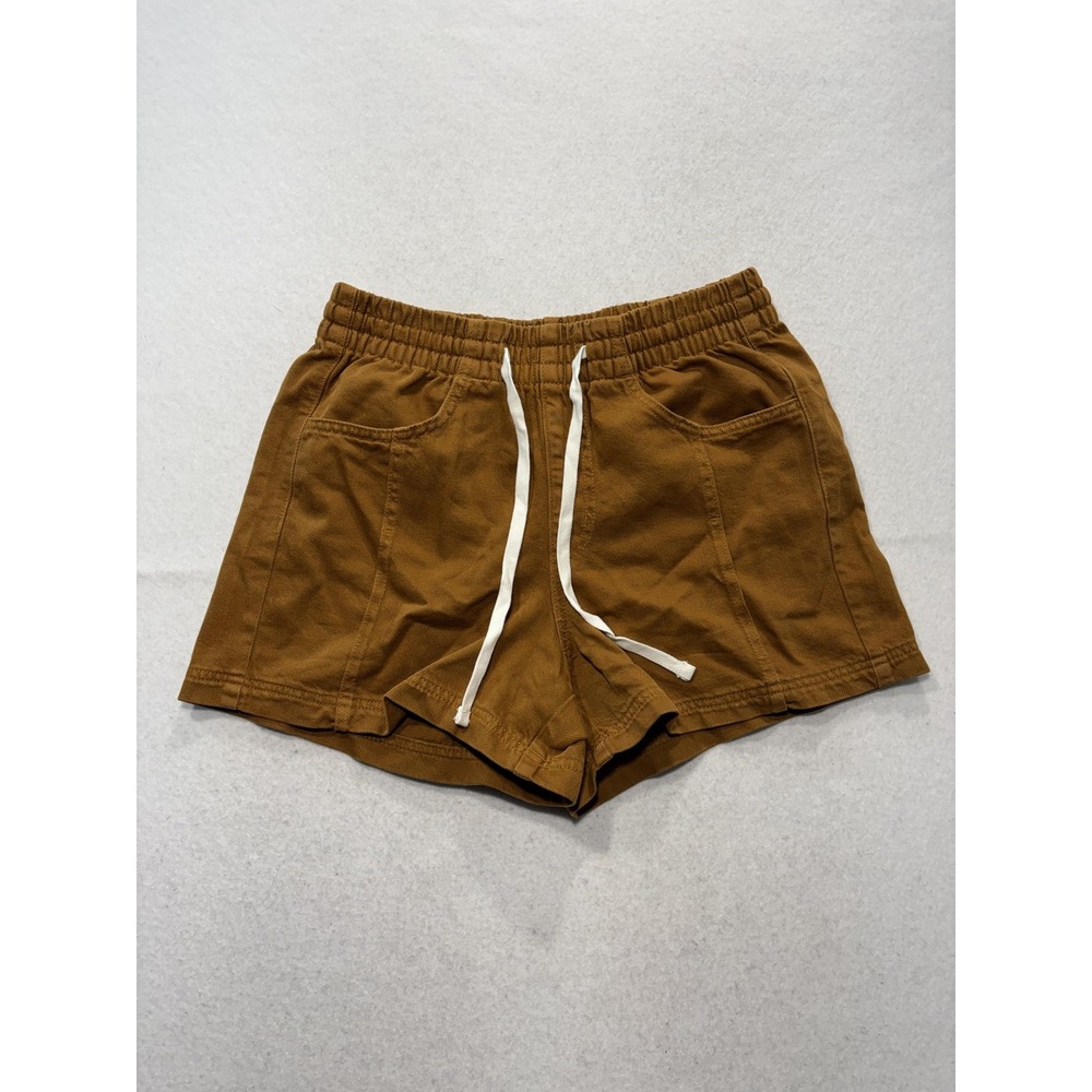Universal Thread Shorts Womens Small Brown Utility Twill Elastic Waist Casual